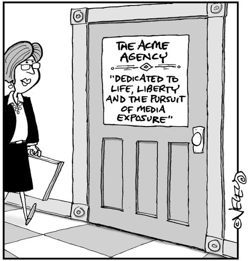 The Acme Agency: "Dedicated to Life, Liberty and the Pursuit of Media Exposure."