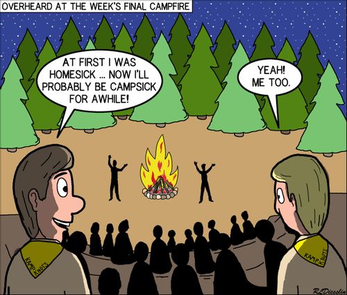 "At first I was homesick....now I'll probably be campsick for awhile!"
