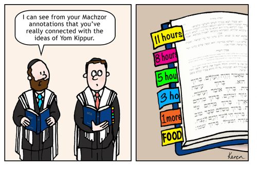 "I can see from your Machzor annotations that you've really connected with the Ideas of Yom Kippur."