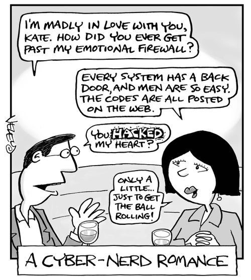 A Cyber-Nerd Romance.