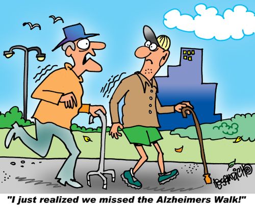 "I just realized we missed the Alzheimers Walk!"