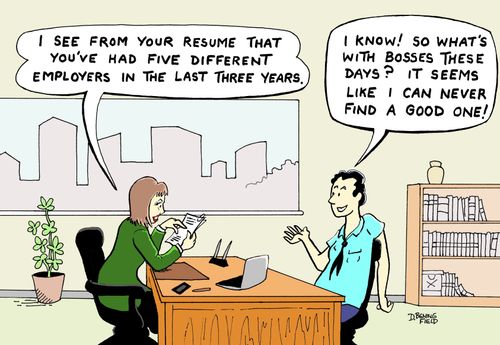 ". . . So what's with bosses these days?  It seems like I can never find a good one."