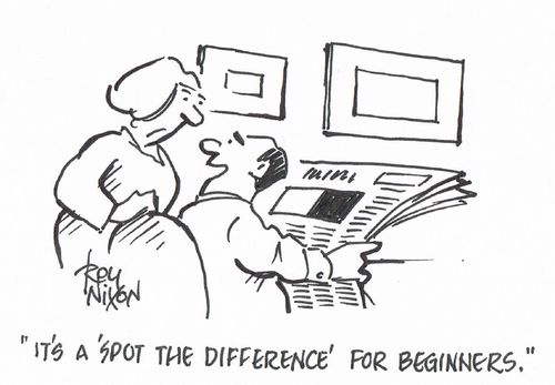 "It's a 'Spot the Difference' for beginners."