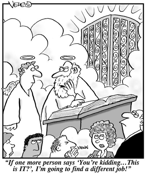 "If one more person says 'You're kidding...This is IT?', I'm going to find a new job!"