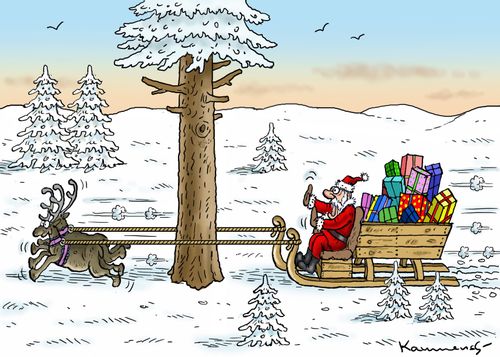 Santa's Sleigh Accident