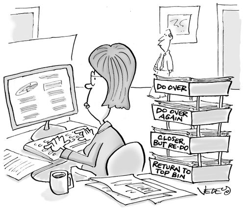Desk Bins: Do Over/Do Over Again/Closer, but Re-Do/Return to Top Bin.