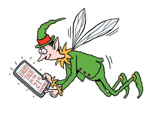 Fairy with tablet