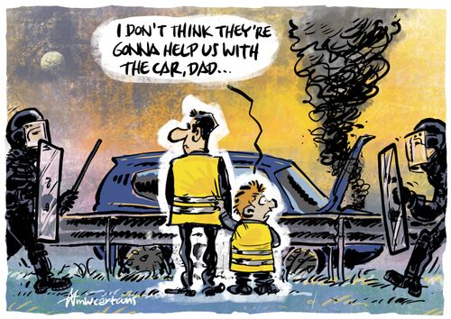 "I don't think they're gonna help us with the car, Dad. . ."