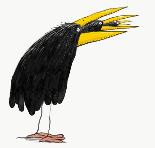 Crows emerge from crows