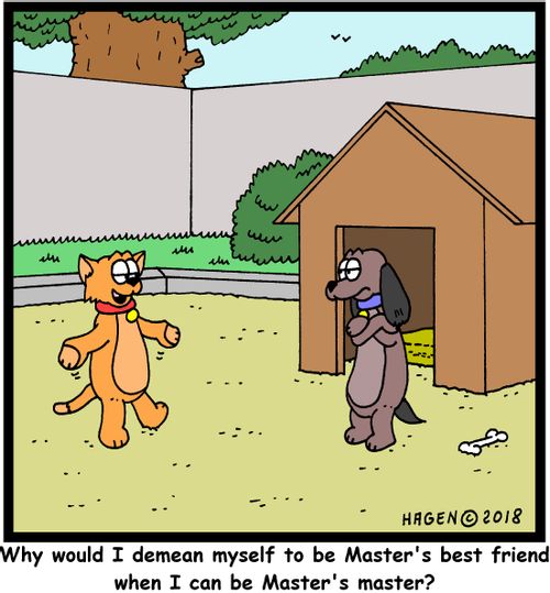 "Why would I demean myself to be Master's best friend when I can be Master's master?"