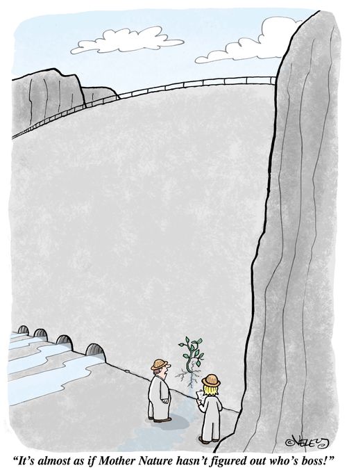 "It's almost as if Mother Nature hasn't figured out who's boss!"