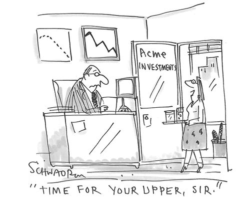 "Time for your upper, sir."