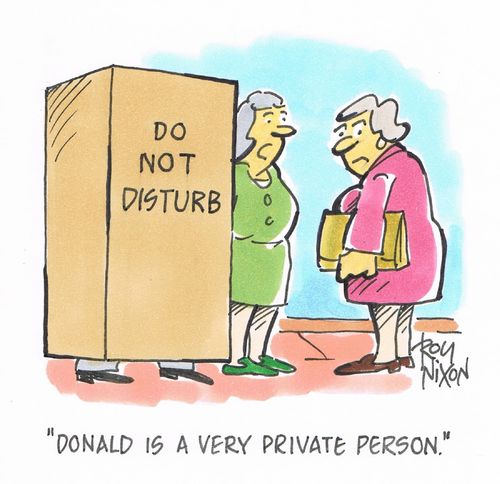 "Donald is a very private person."