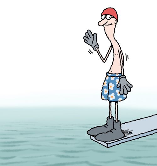 Cold water swimmer 