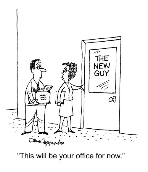 "This will be your office for now."