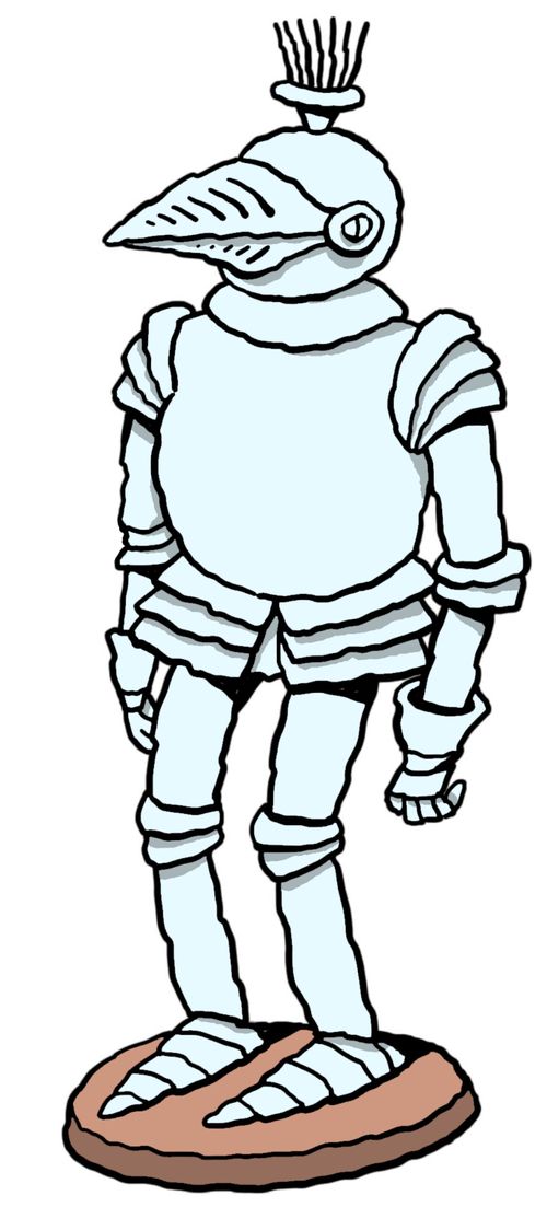 A suit of armour 