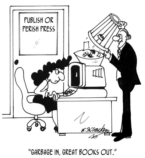 "Garbage in, great books out."