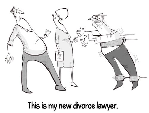 "This is my new divorce lawyer."