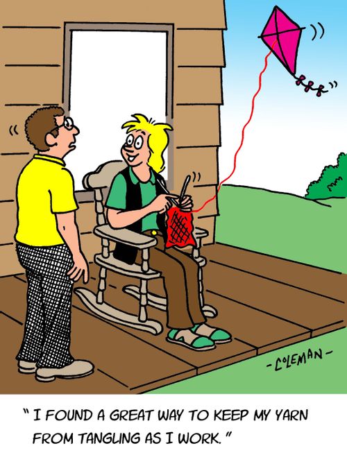 "I found a great way to keep my yard from tangling as I work."
