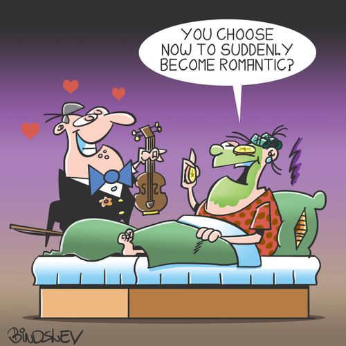 "You choose now to suddenly become romantic?"