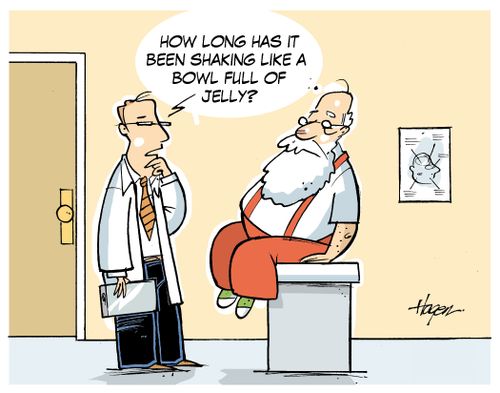 "How long has it been shaking like a bowl full of jelly?"