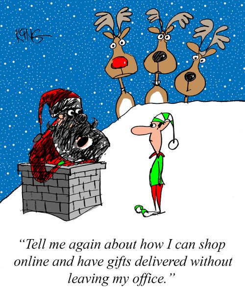 "Tell me again about how I can shop online and have gifts delivered without leaving my office."