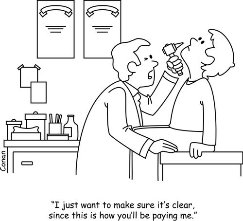 "I just want to make sure it's clear, since this is how you'll be paying me."