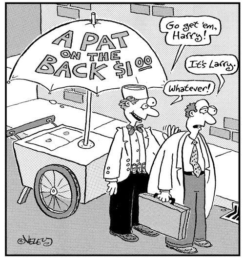 A Pat on the Back: $1.00