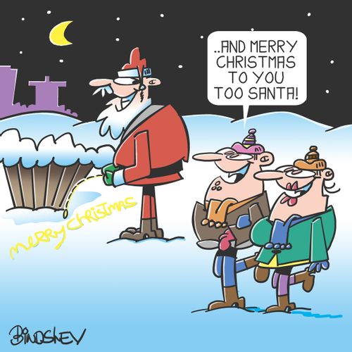"... And merry Christmas to you too Santa!"