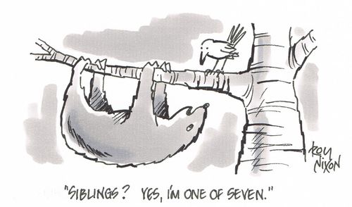 "Siblings? yes, I'm one of seven."
