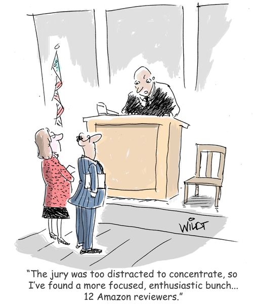 "The jury was too distracted to concentrate, so I've found a more focused, enthusiastic bunch...12 Amazon reviewers."