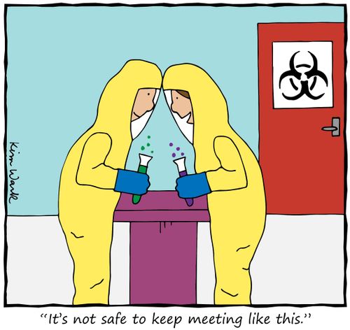 "It's not safe to keep meeting like this."