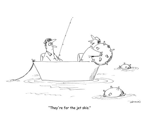 "They're for the jet skis." 