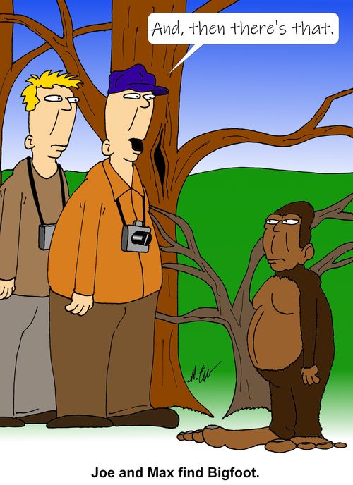 Joe and Max find Bigfoot