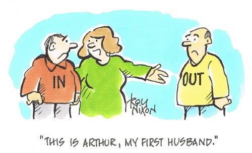 "This is Arthur, my first husband."