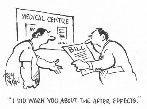 "I did warn you about the after effects."