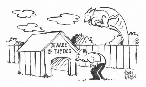 Beware of the Dog - Leaping Over Fence