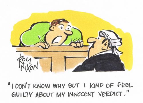 "I don't know why but I kind of feel guilty about my innocent verdict."