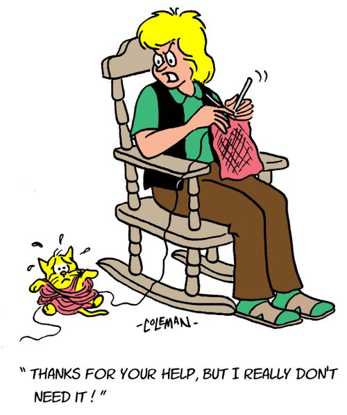 "Thanks for your help, but I really don't need it!"