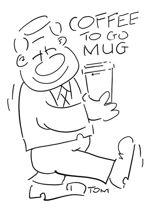 "Coffee-to-go mug."