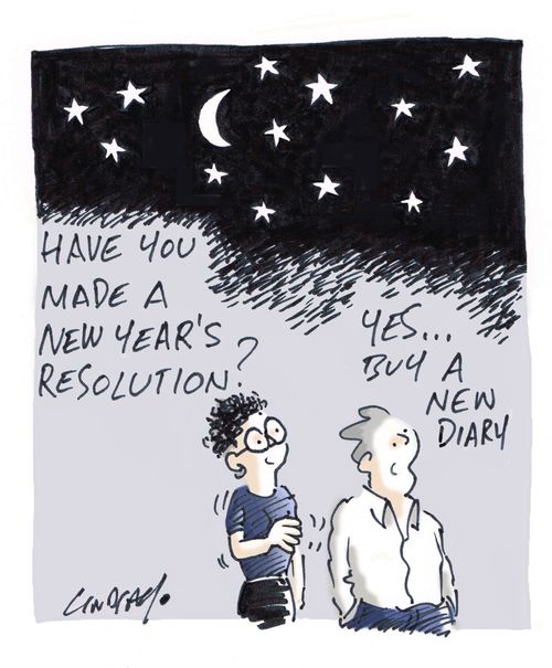 "Have you made a new year's resolution?"