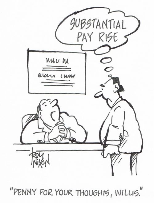"Penny for your thoughts, Willis."