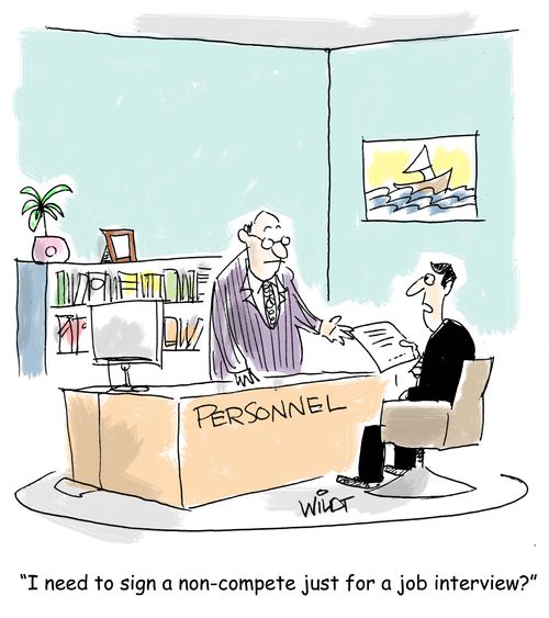 "I need to sign a non-compete just for a job interview?"
