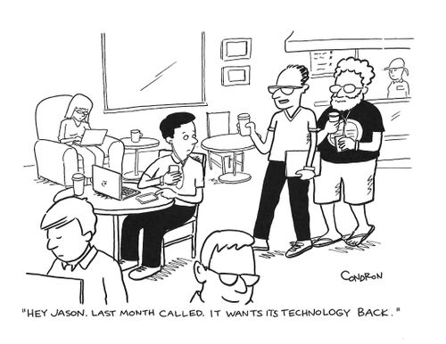 "Hey Jason. Last month called. It wants its technology back."