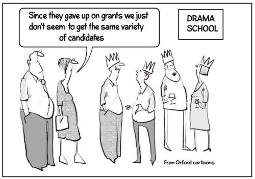 "Since they gave up on grants we just don't seem to get the same variety of candidates."