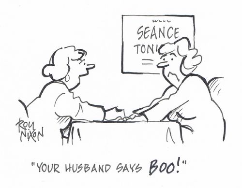 "Your husband says BOO!"