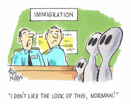 "I don`t like the look of this, Norman!"