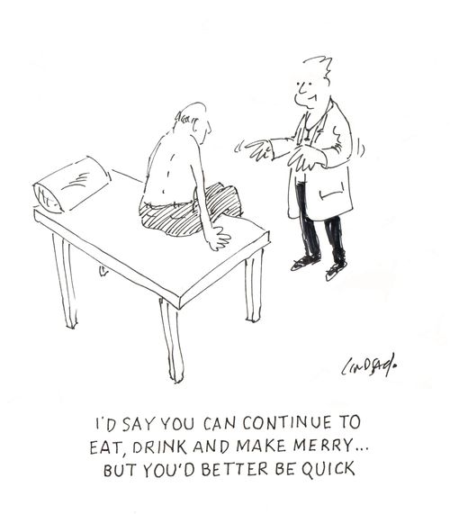 "I'd say you can continue to eat, drink and make merry… but you'd better be quick."