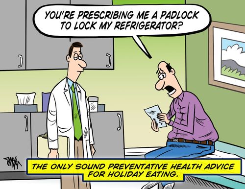 The only sound preventative health advice for holiday eating.