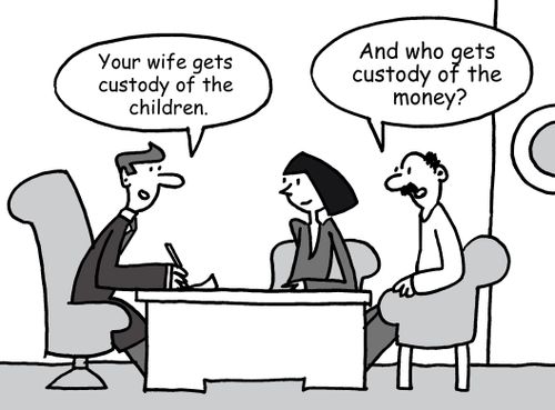 "Your wife gets custody of the children."